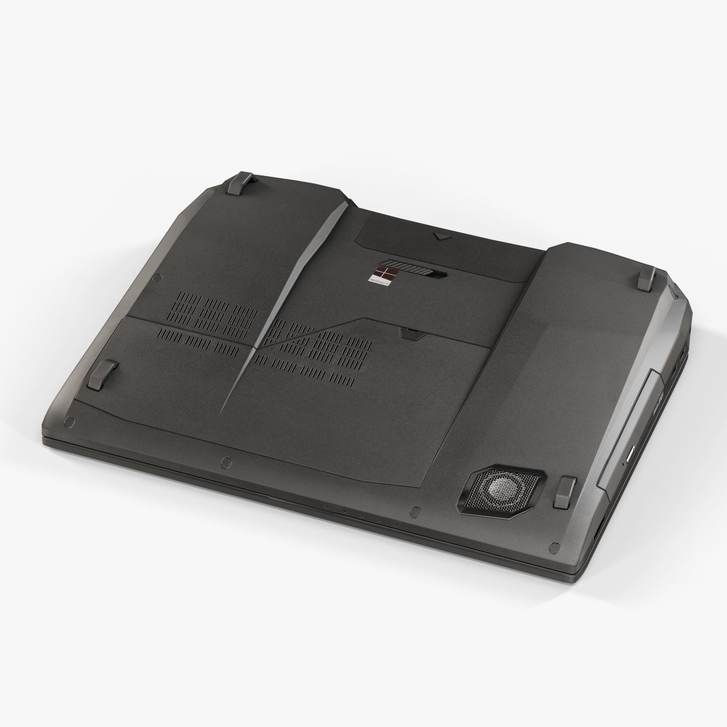 Asus ROG G750JH gaming laptop Low-poly 3D model_16