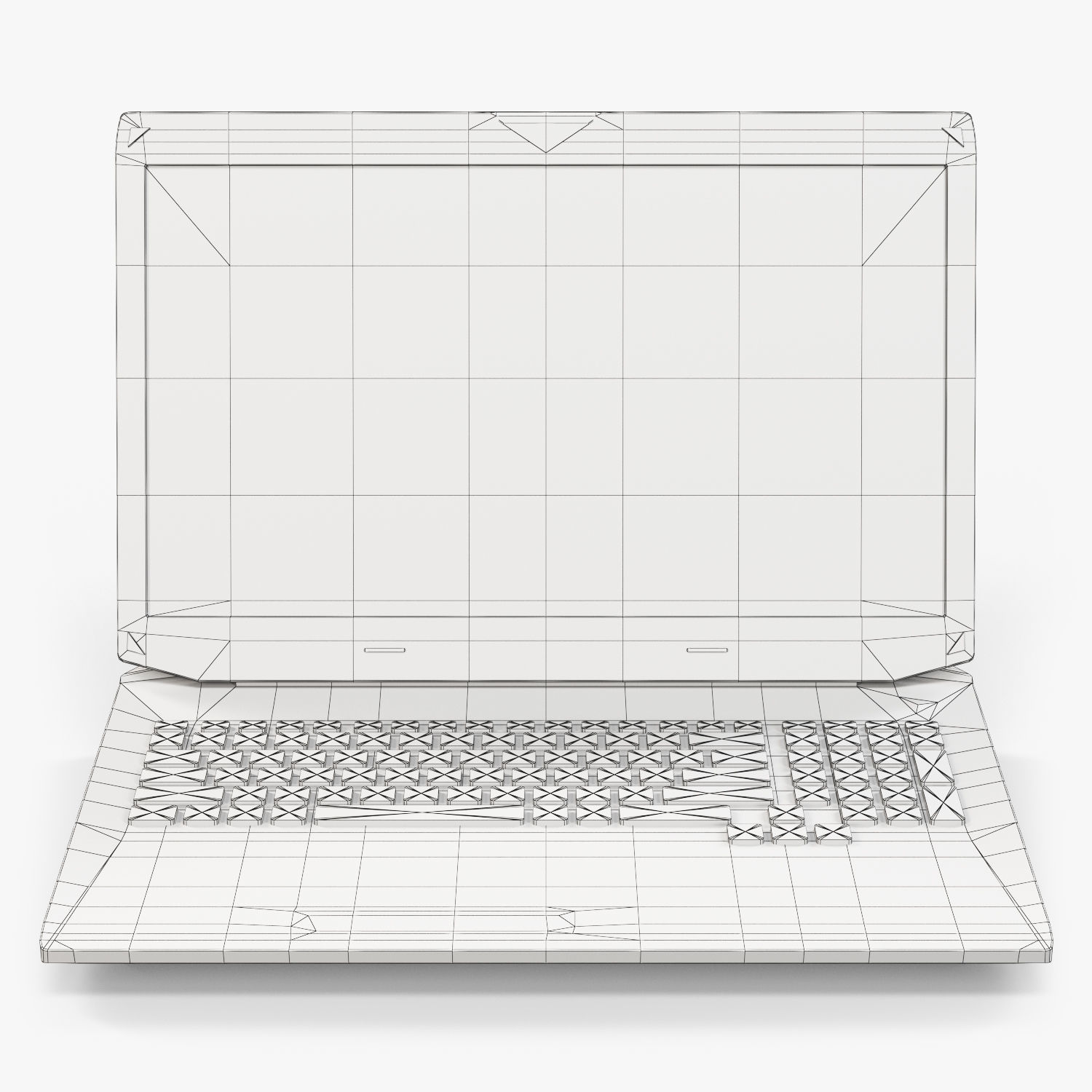 Asus ROG G750JH gaming laptop Low-poly 3D model_19