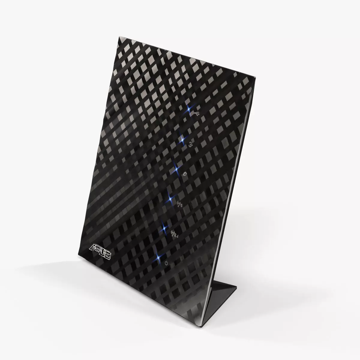 Asus RT-N56U router Low-poly 3D model_0