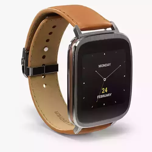 Asus ZenWatch WI500Q smartwatch Low-poly 3D model