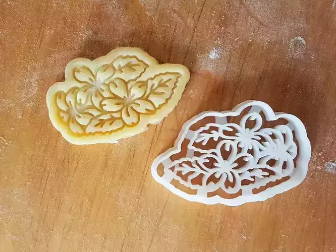 Violets flowers cookie cutter