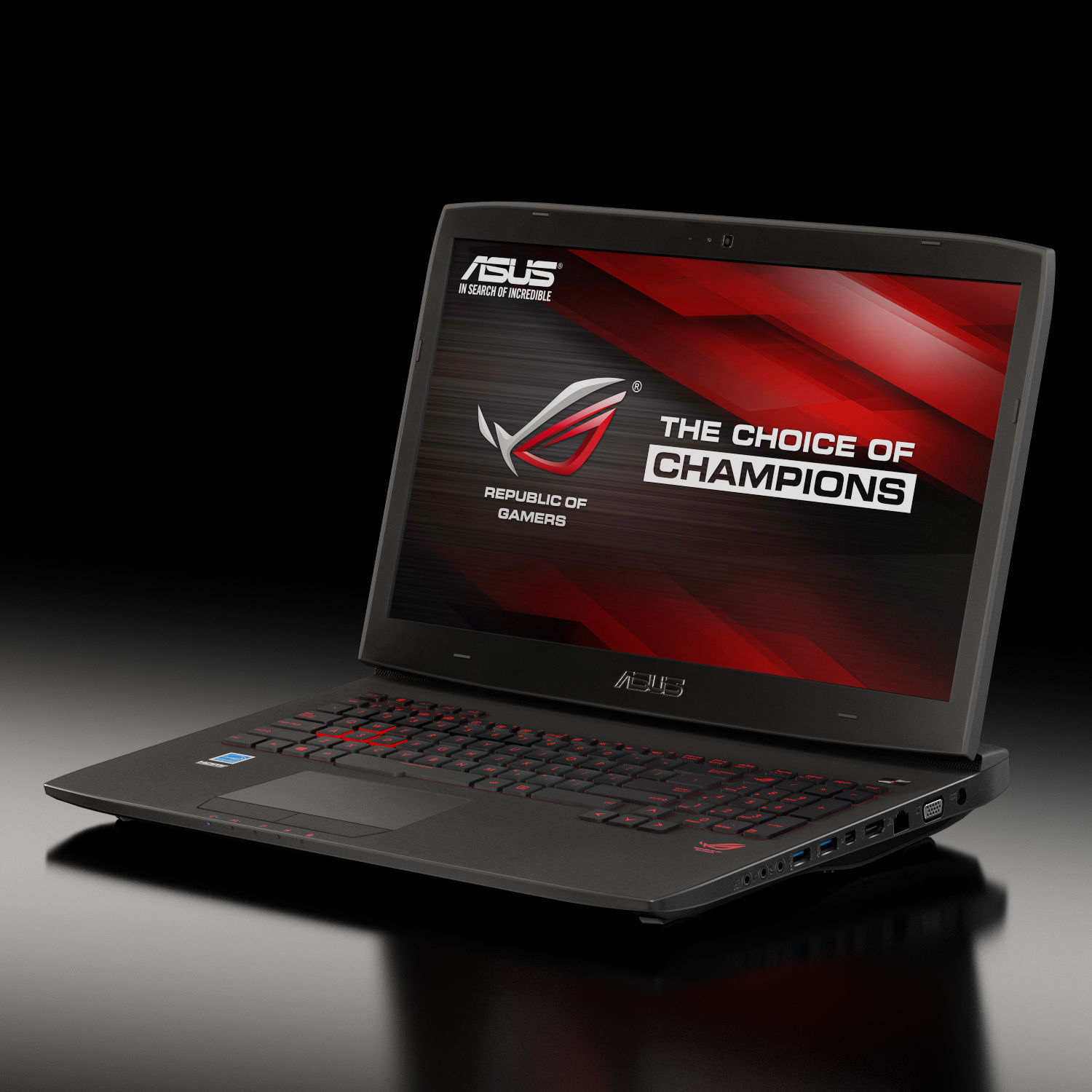 Asus ROG G751JY gaming laptop Low-poly 3D model_3