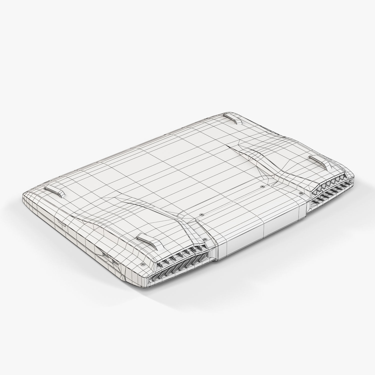 Asus ROG G751JY gaming laptop Low-poly 3D model_23