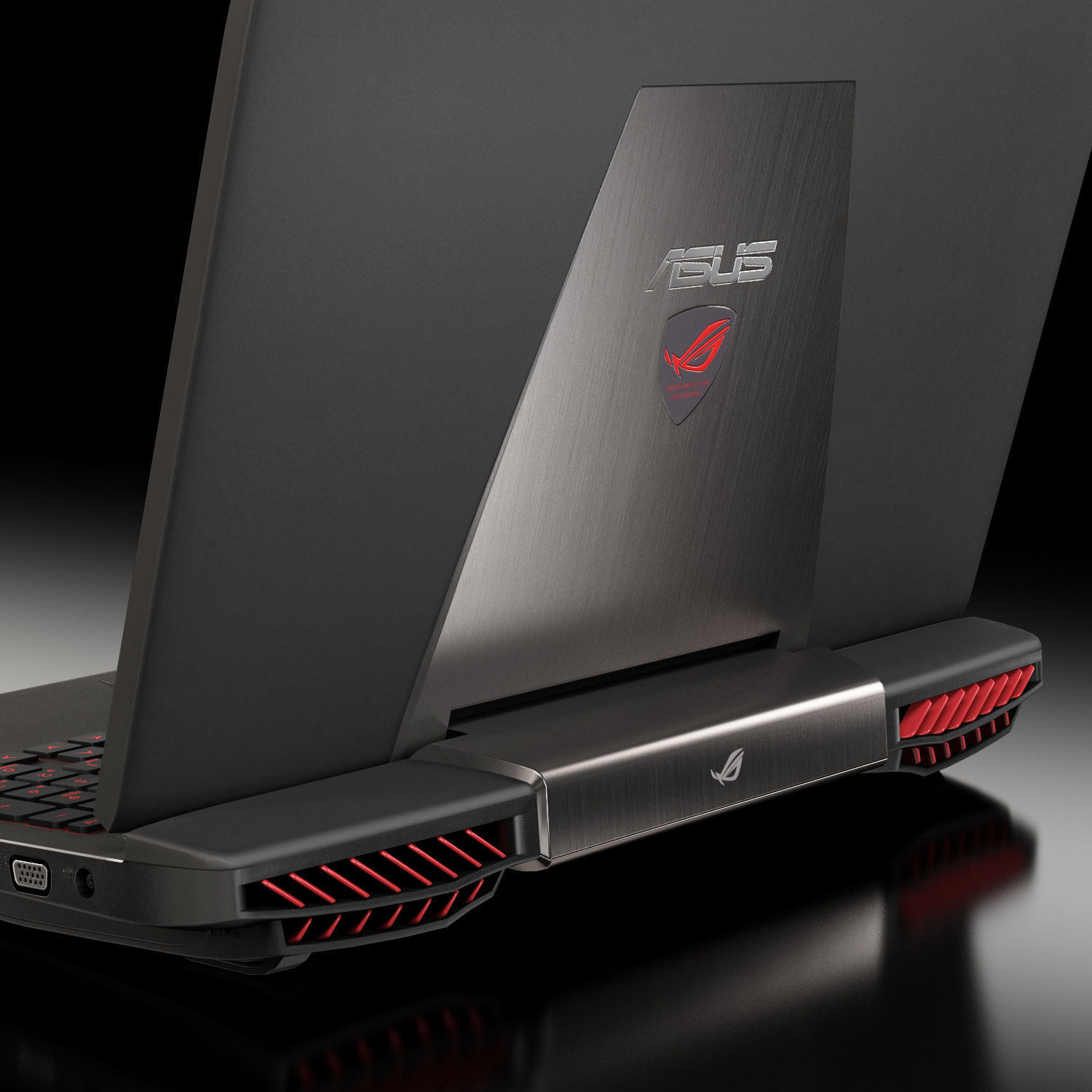 Asus ROG G751JY gaming laptop Low-poly 3D model_10