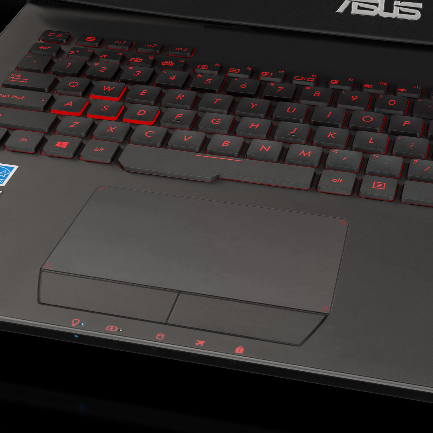 Asus ROG G751JY gaming laptop Low-poly 3D model_11