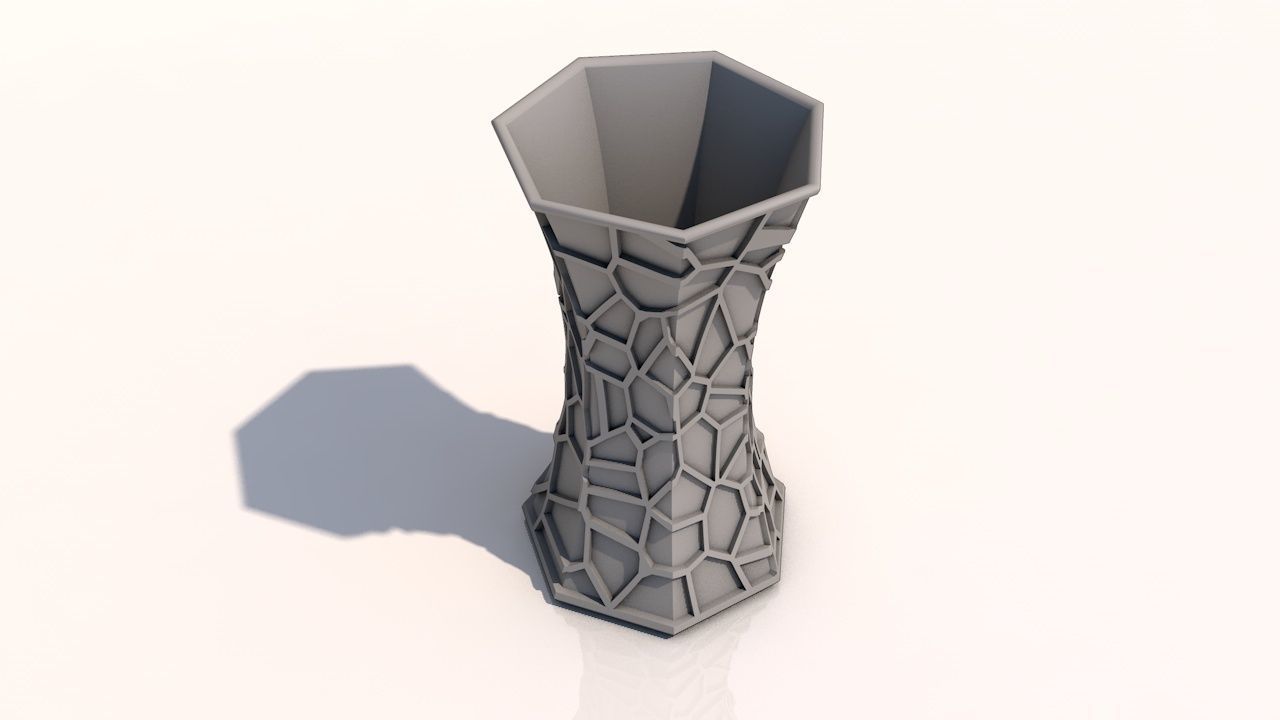 vaso voronoi v4 3d print 3D print model_1