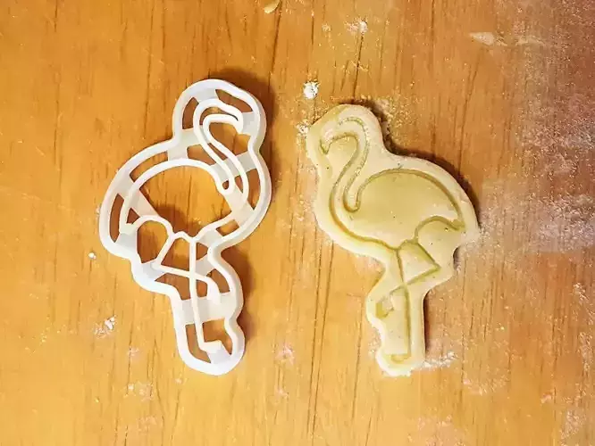 Flamingo Bird cookie cutter 3D print model