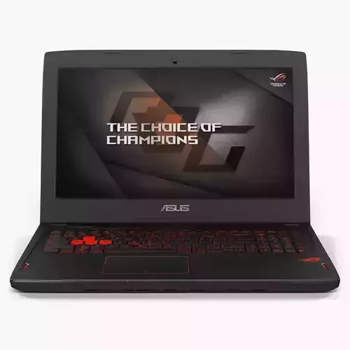 Asus ROG GL502VS gaming laptop Low-poly 3D model