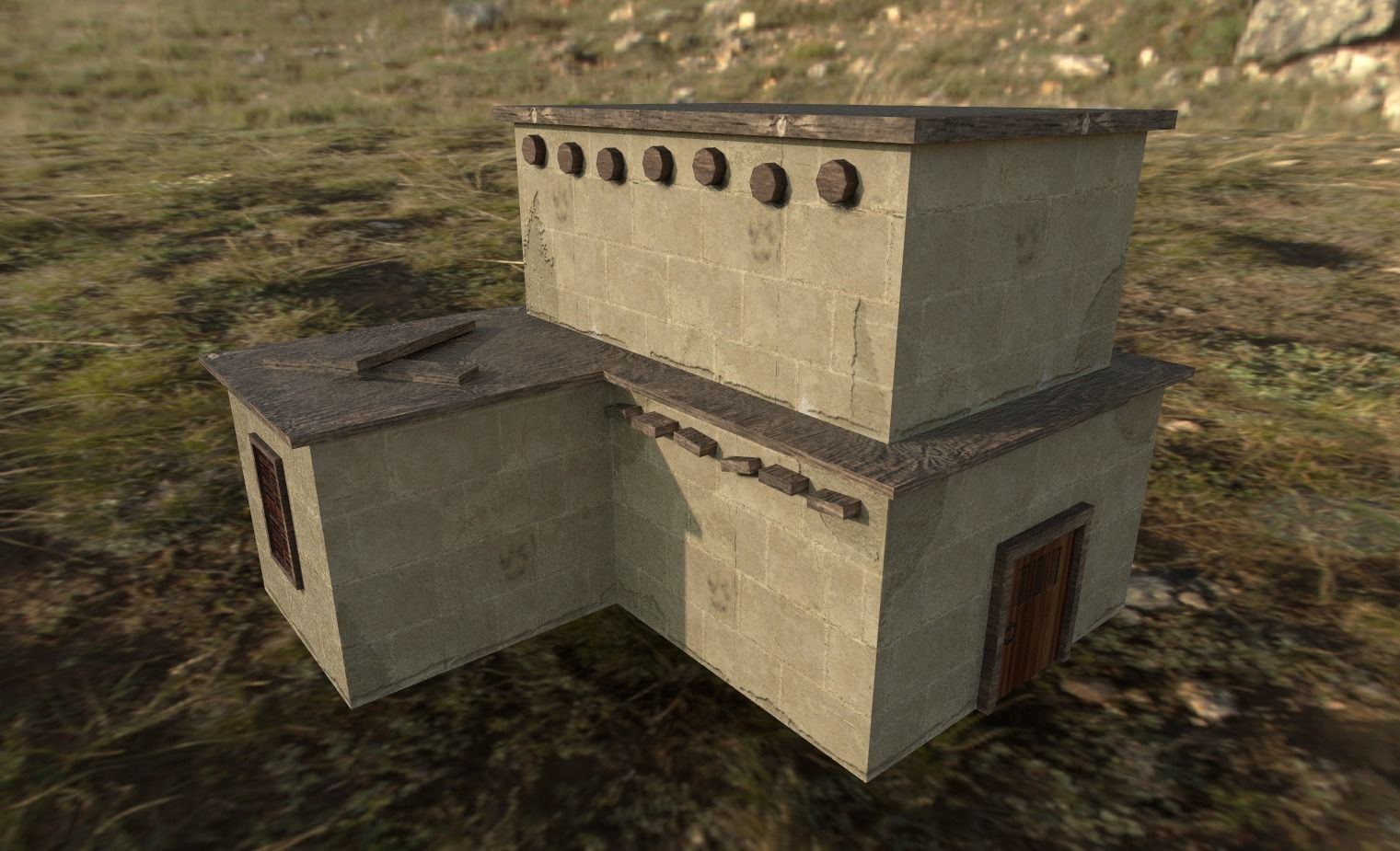 Medieval Town Kit  Low-poly 3D model_5