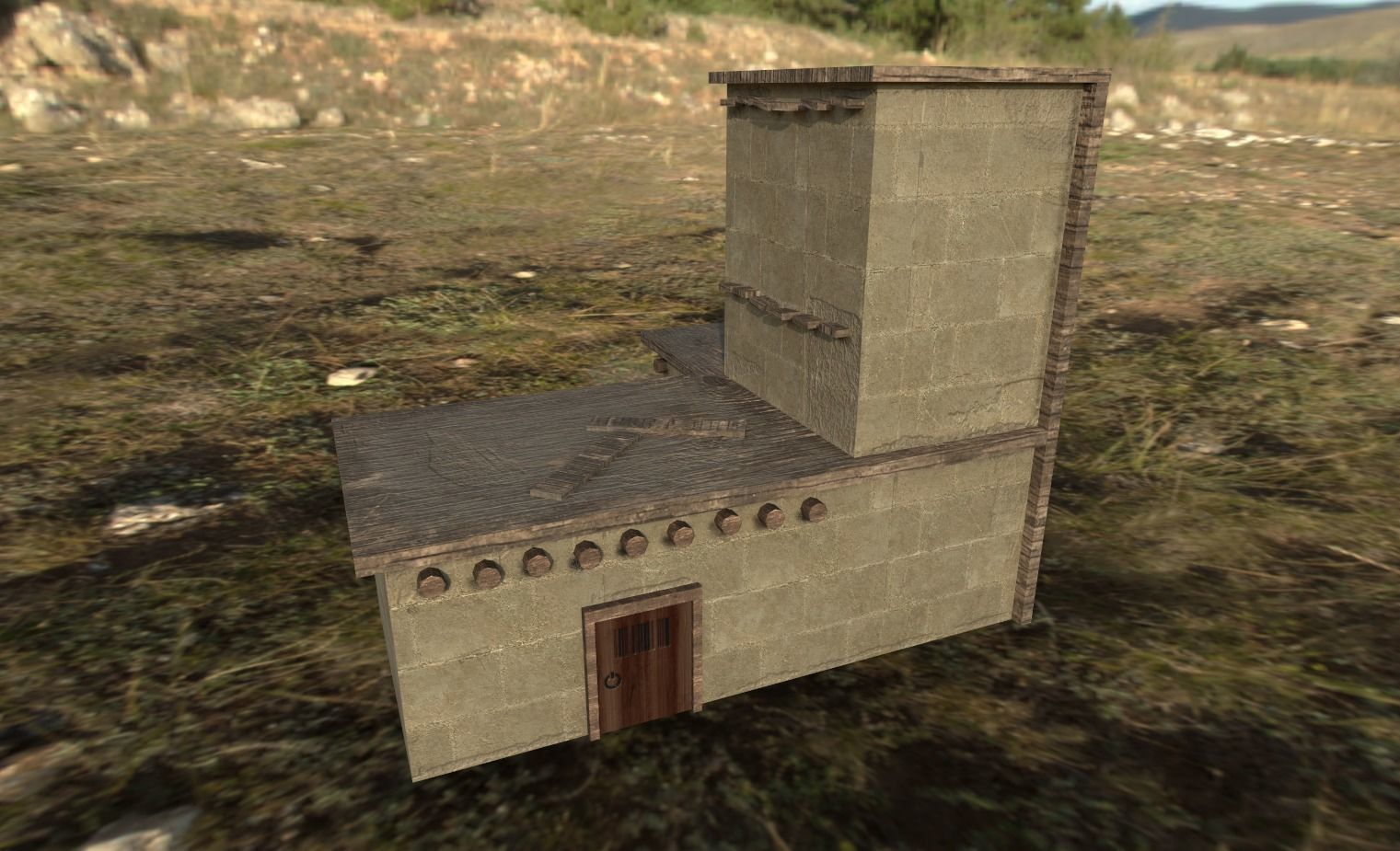 Medieval Town Kit  Low-poly 3D model_11