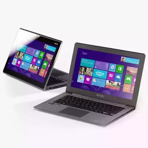 Asus TAICHI 31 convertible hybrid dual-screen ultrabook Low-poly 3D model