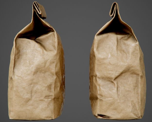 Paper Food Packaging - PBR Game-Ready 3D model 5