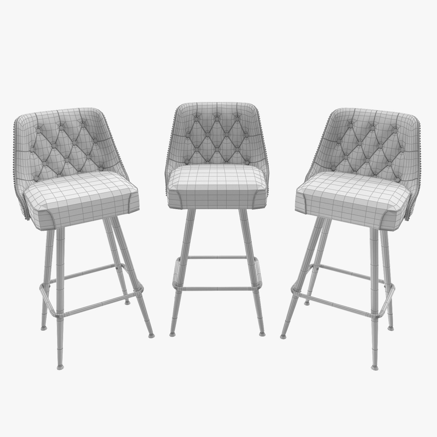 Bar Stool 3D model_17