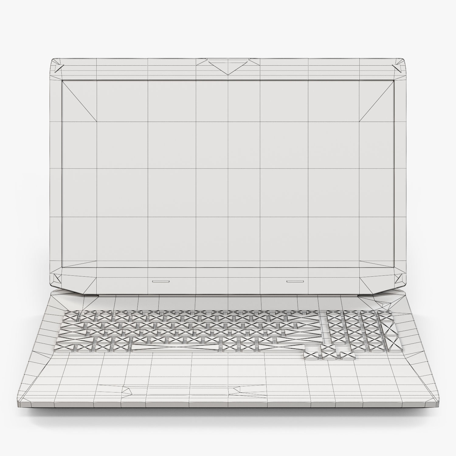 Asus ROG G750JX gaming laptop Low-poly 3D model_19