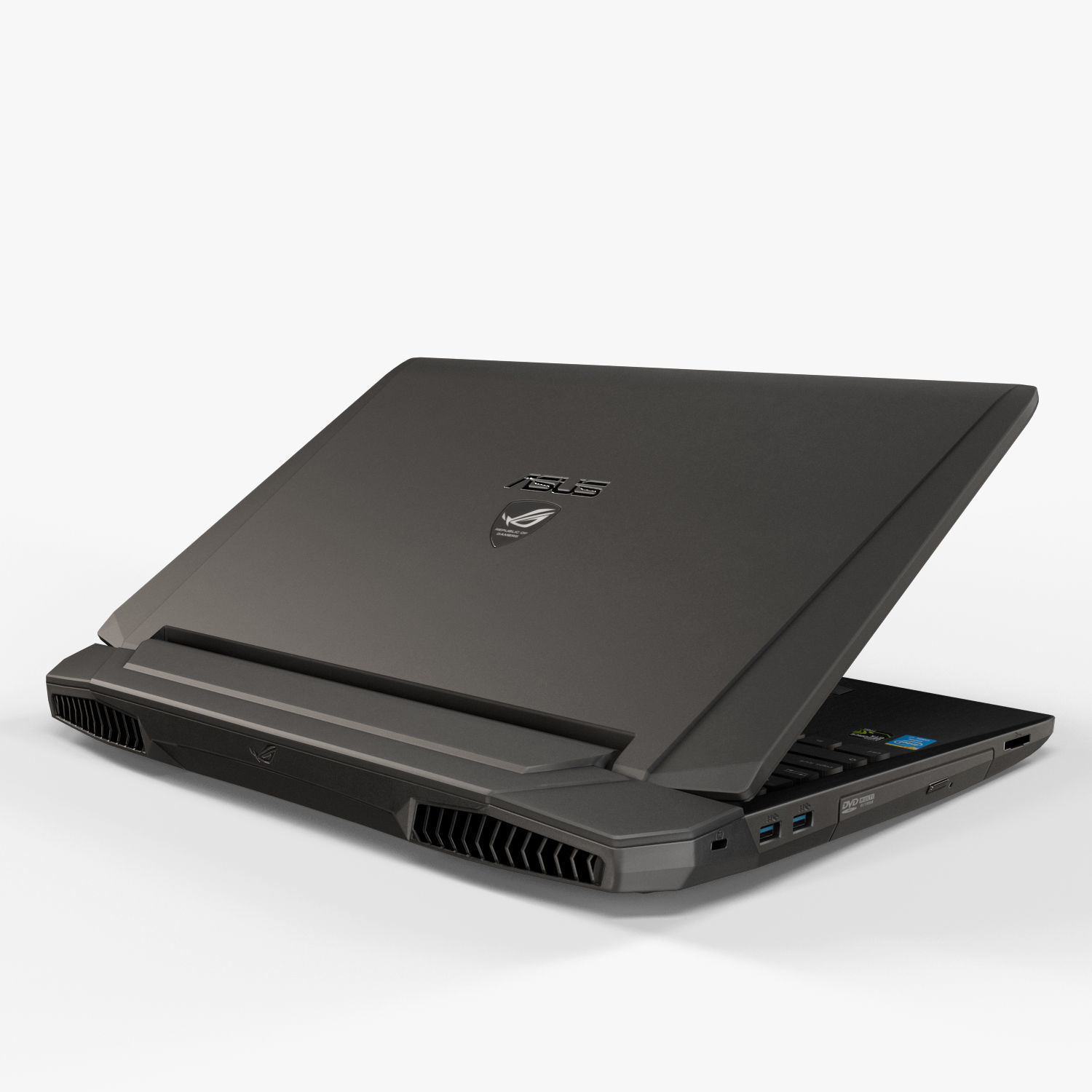 Asus ROG G750JX gaming laptop Low-poly 3D model_7