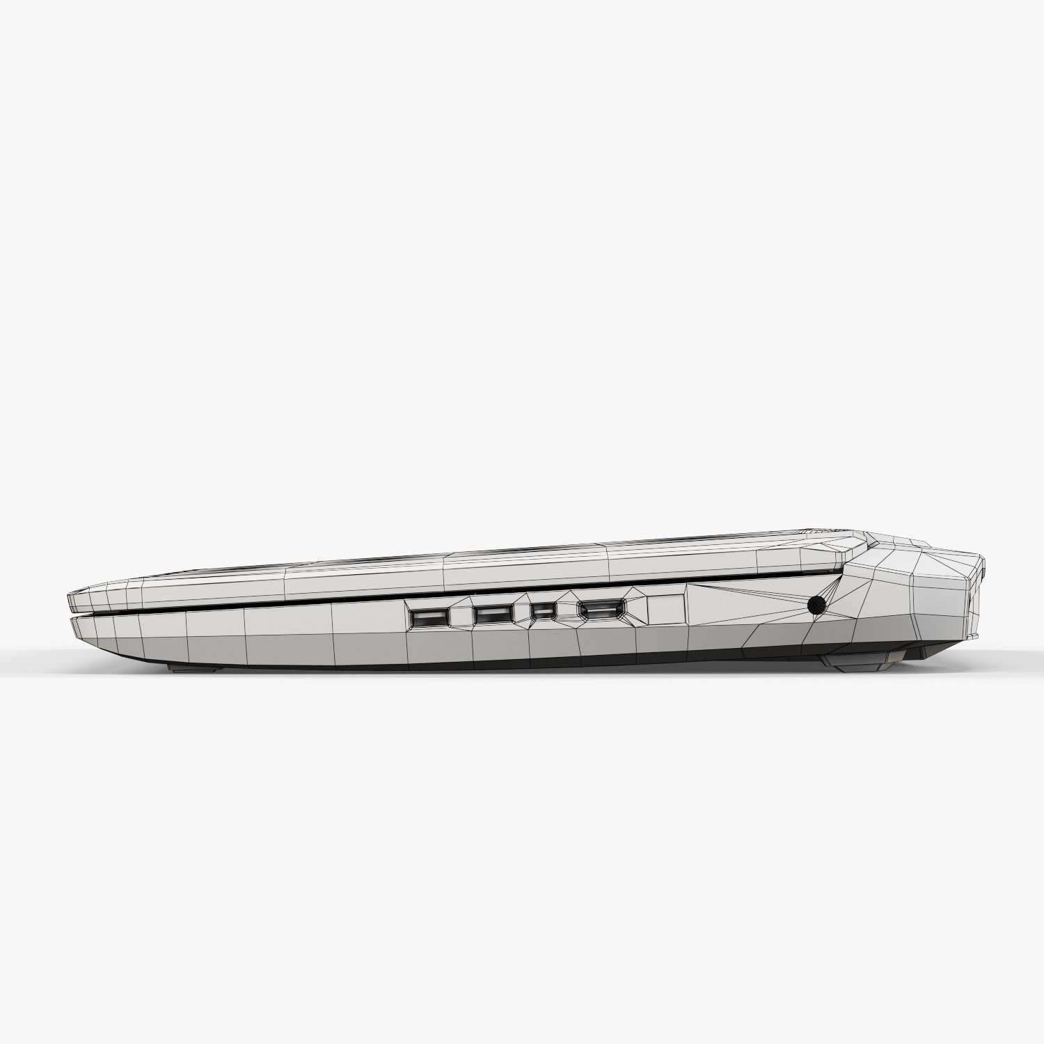 Asus ROG G750JX gaming laptop Low-poly 3D model_23
