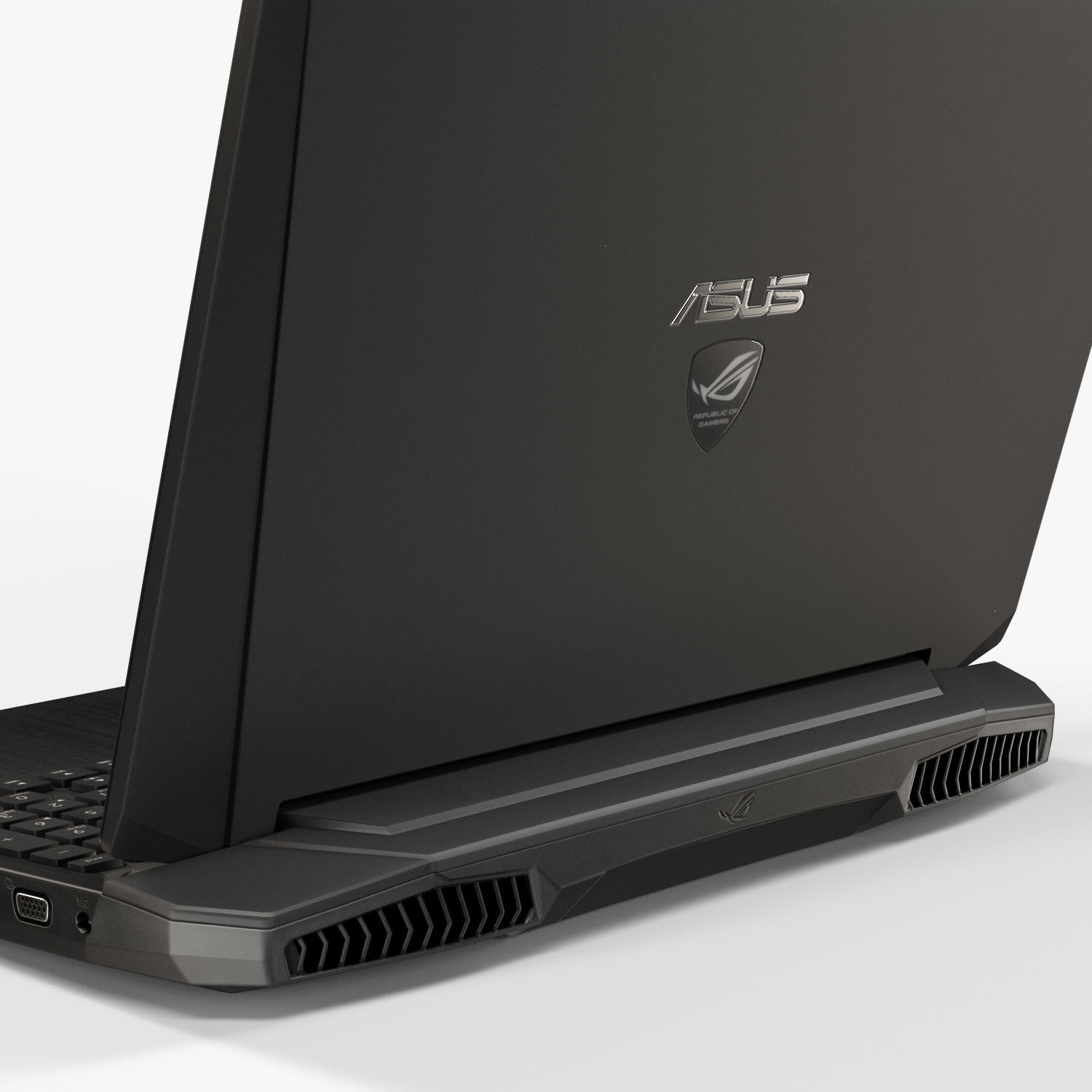 Asus ROG G750JX gaming laptop Low-poly 3D model_10