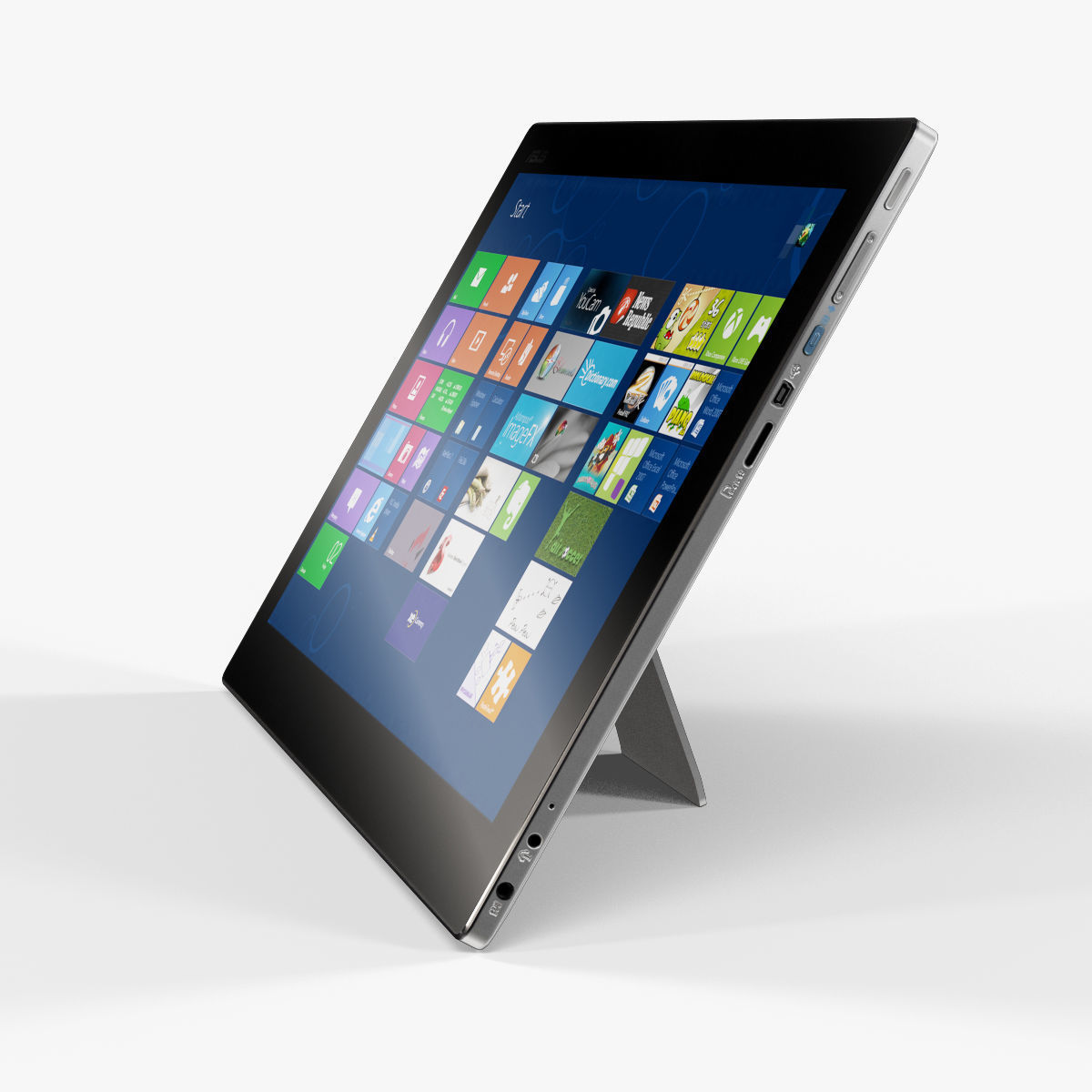 Asus Transformer AiO all-in-one PC Low-poly 3D model_13