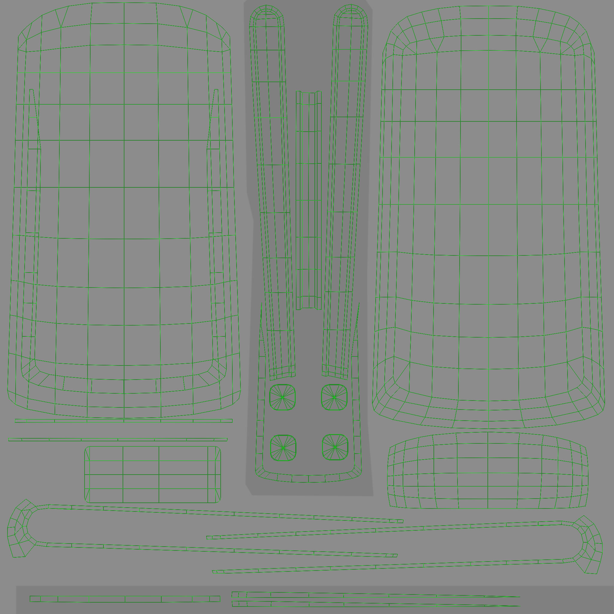 Asus Transformer AiO all-in-one PC Low-poly 3D model_30