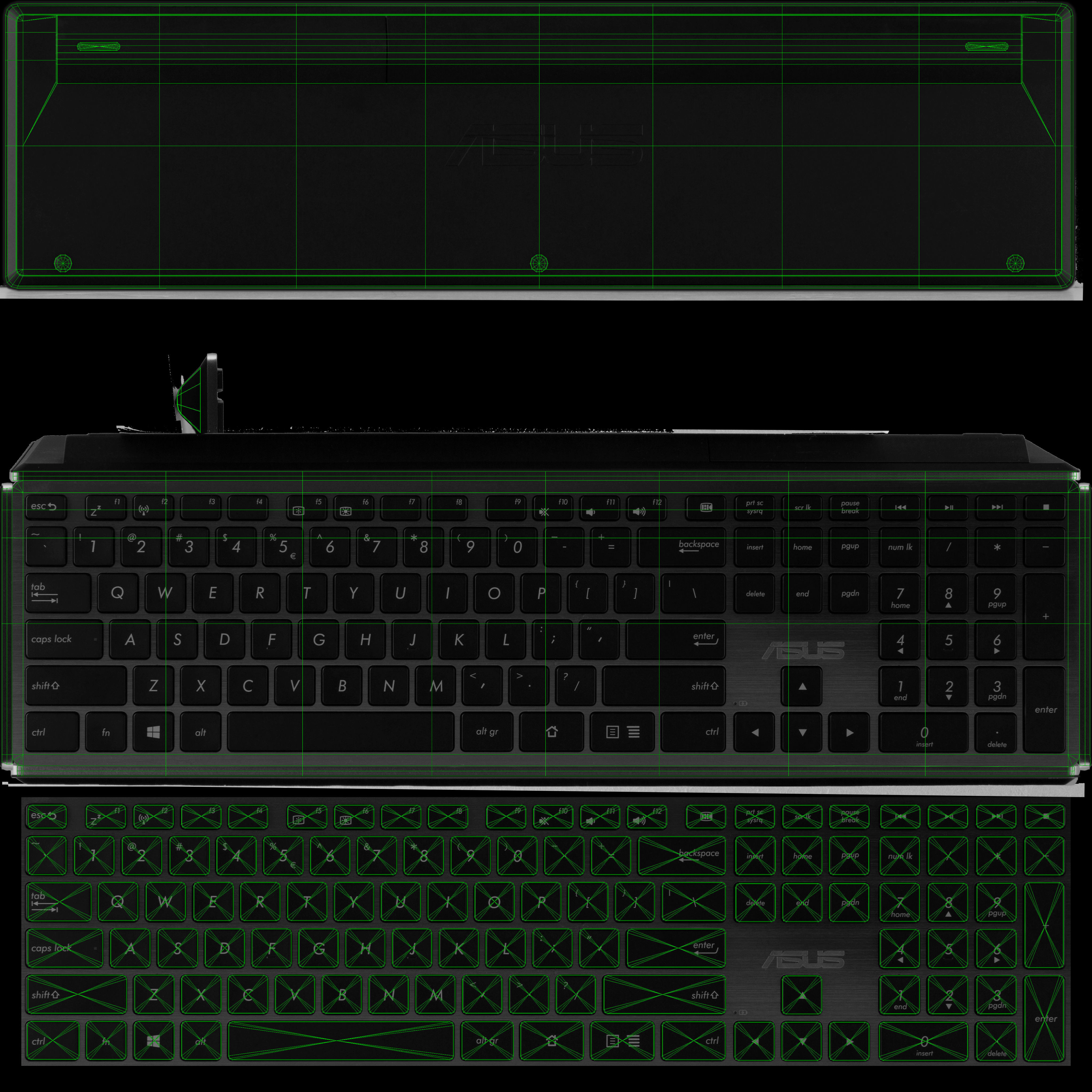 Asus Transformer AiO all-in-one PC Low-poly 3D model_29