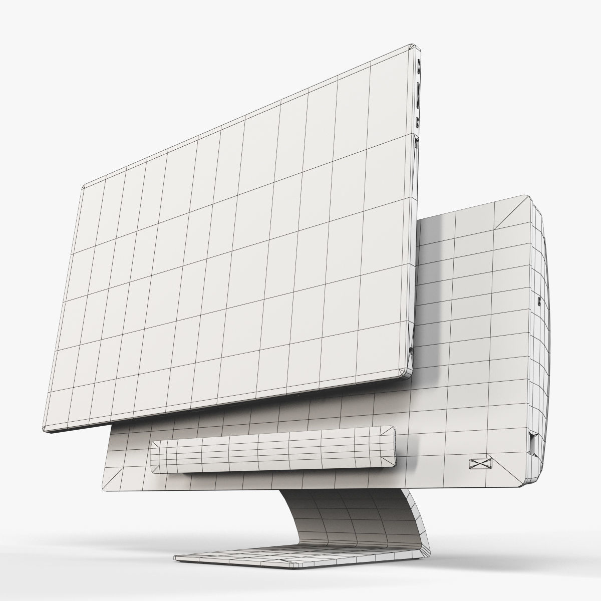 Asus Transformer AiO all-in-one PC Low-poly 3D model_19