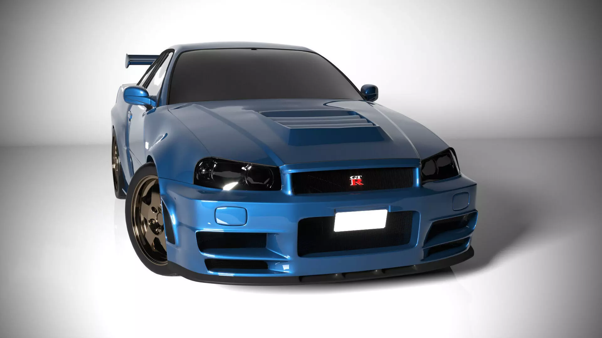 Nissan Skyline GT-R R34 3D model_0