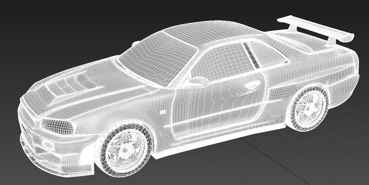 Nissan Skyline GT-R R34 3D model_2