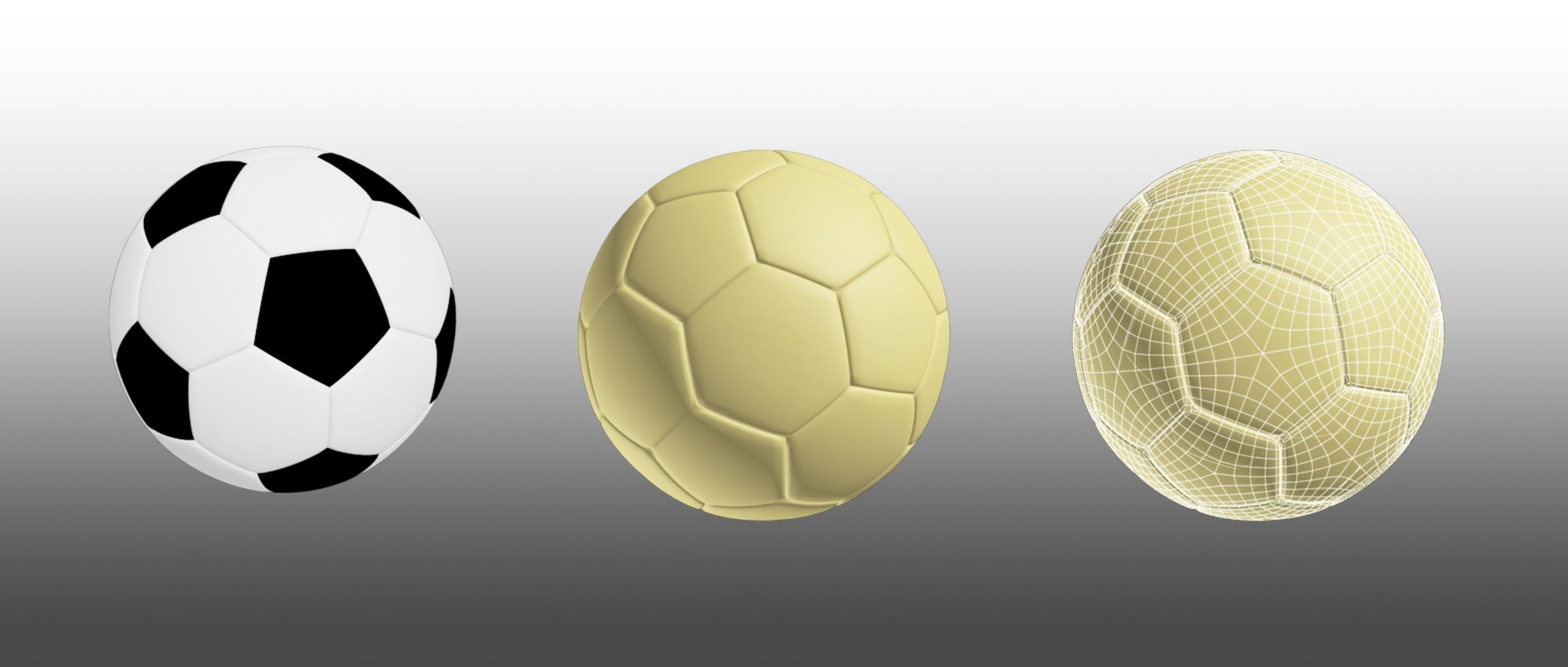 Collections Ball-Sport Low-poly 3D model_3