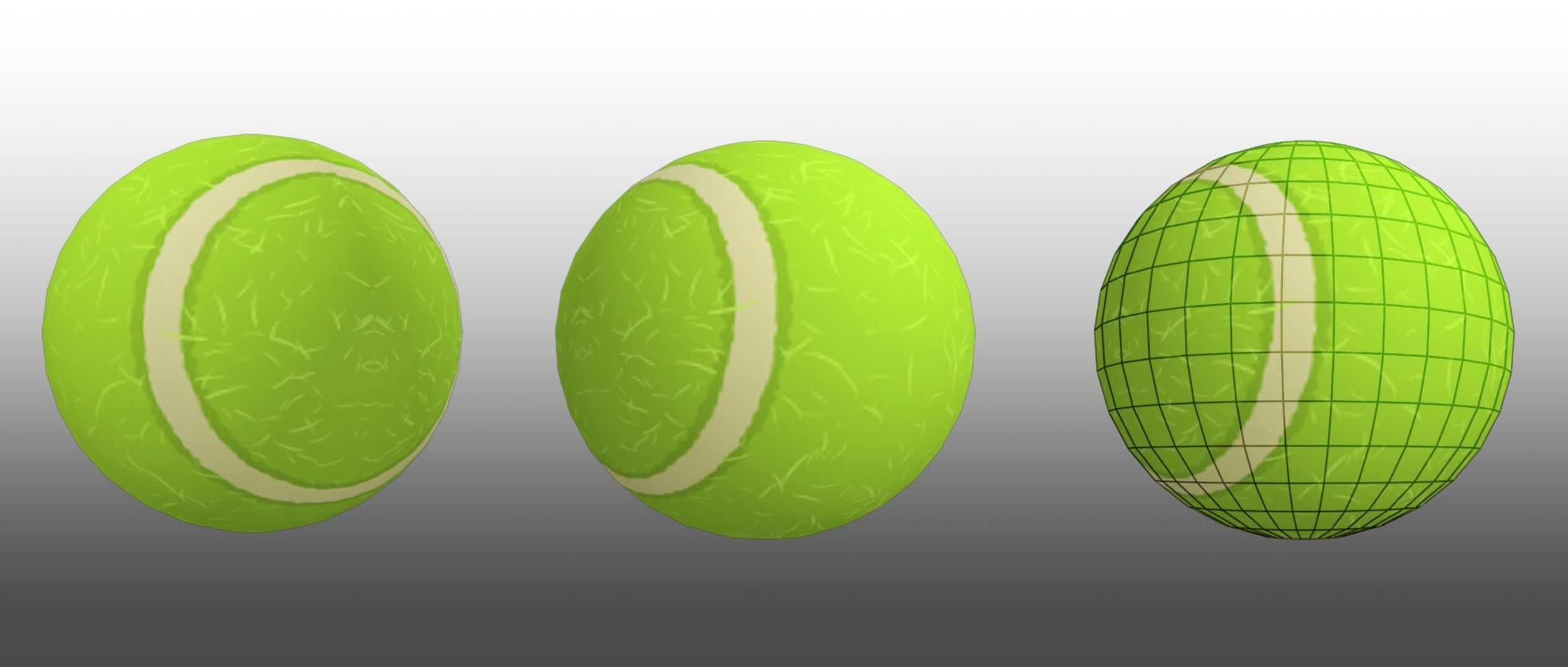 Collections Ball-Sport Low-poly 3D model_8