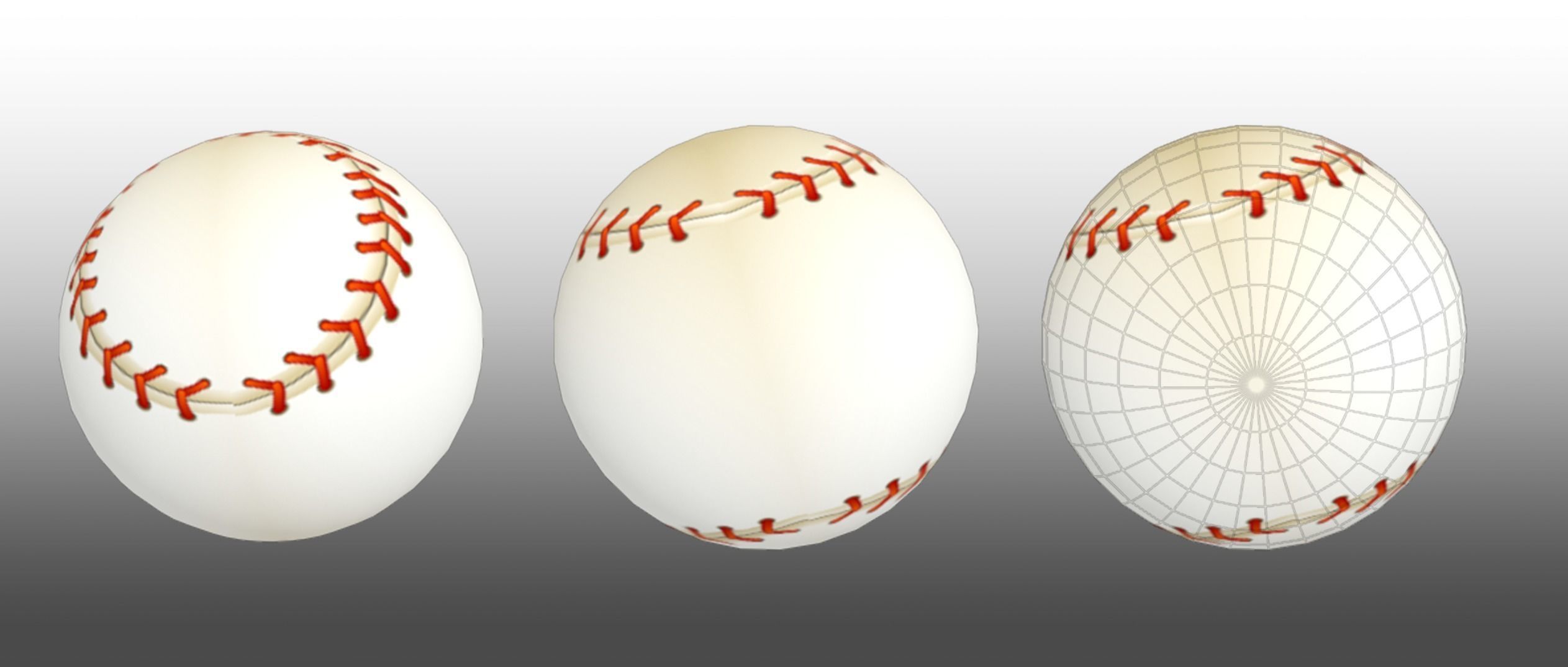 Collections Ball-Sport Low-poly 3D model_5