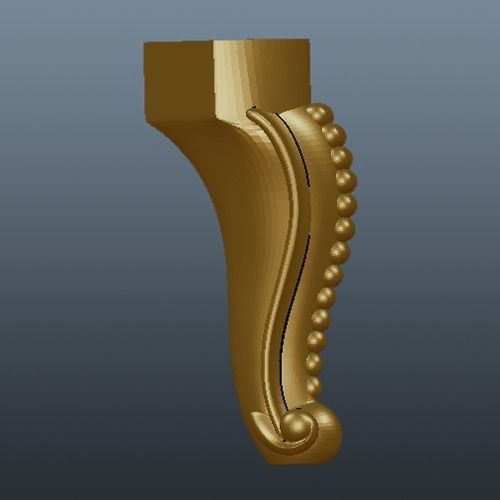 leg for cnc 3D print model_1