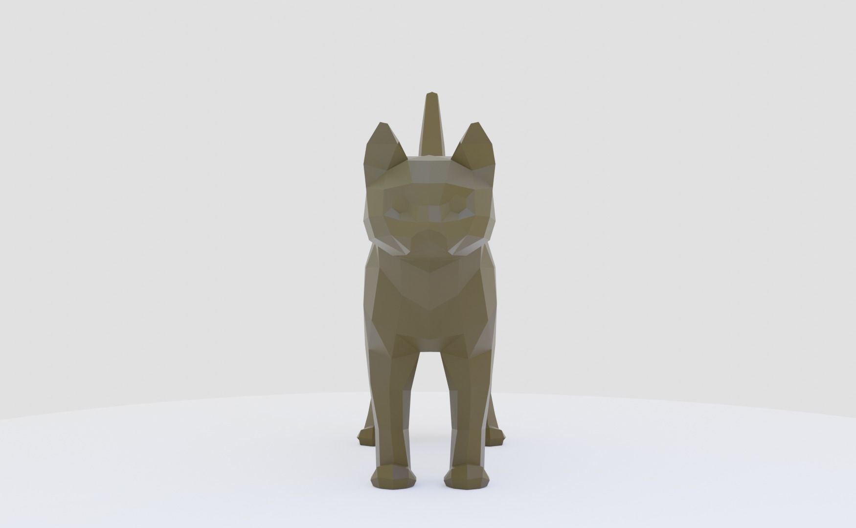 Cat low-poly Low-poly 3D model_4