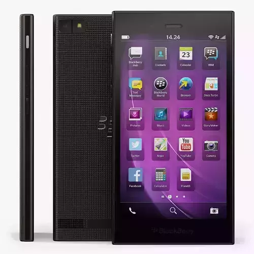 BlackBerry Z3 Black Low-poly 3D model
