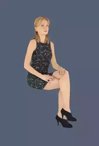 drone woman on chair