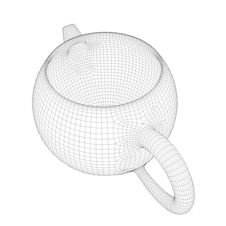 Old Chinese clay teapot 3D model_8