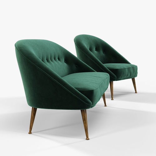 Brabbu Malay armchair and sofa 3D model 4