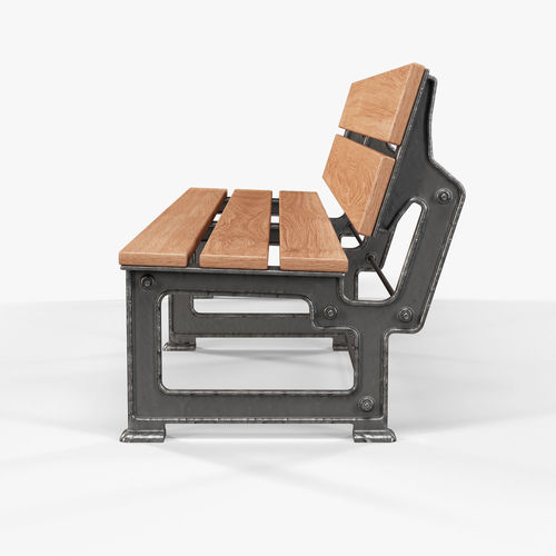 Industriart bench Lavka 3D model 3