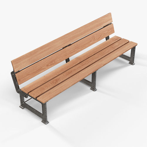 Industriart bench Lavka 3D model 7
