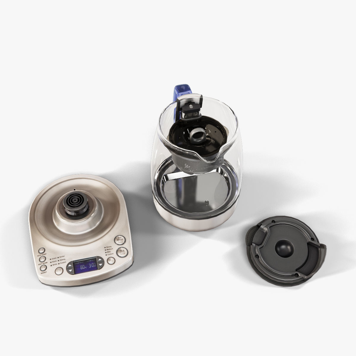Bork K810 electric kettle Low-poly 3D model_7