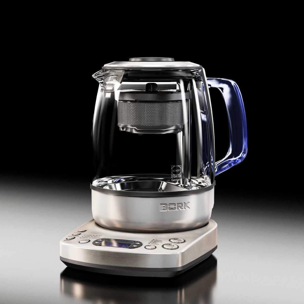 Bork K810 electric kettle Low-poly 3D model_2