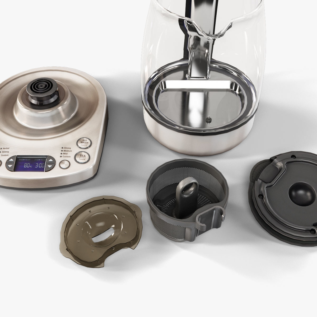 Bork K810 electric kettle Low-poly 3D model_8