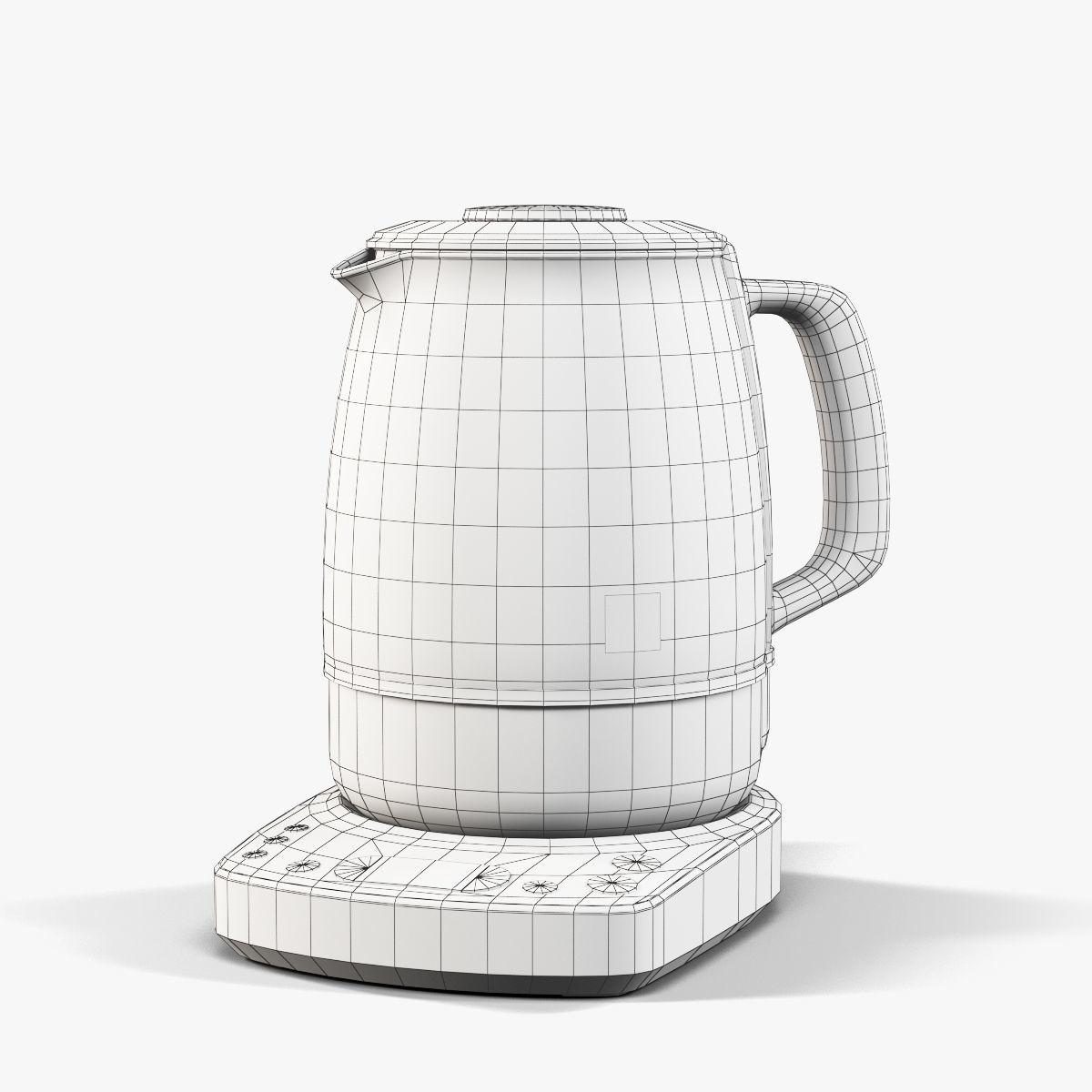 Bork K810 electric kettle Low-poly 3D model_11