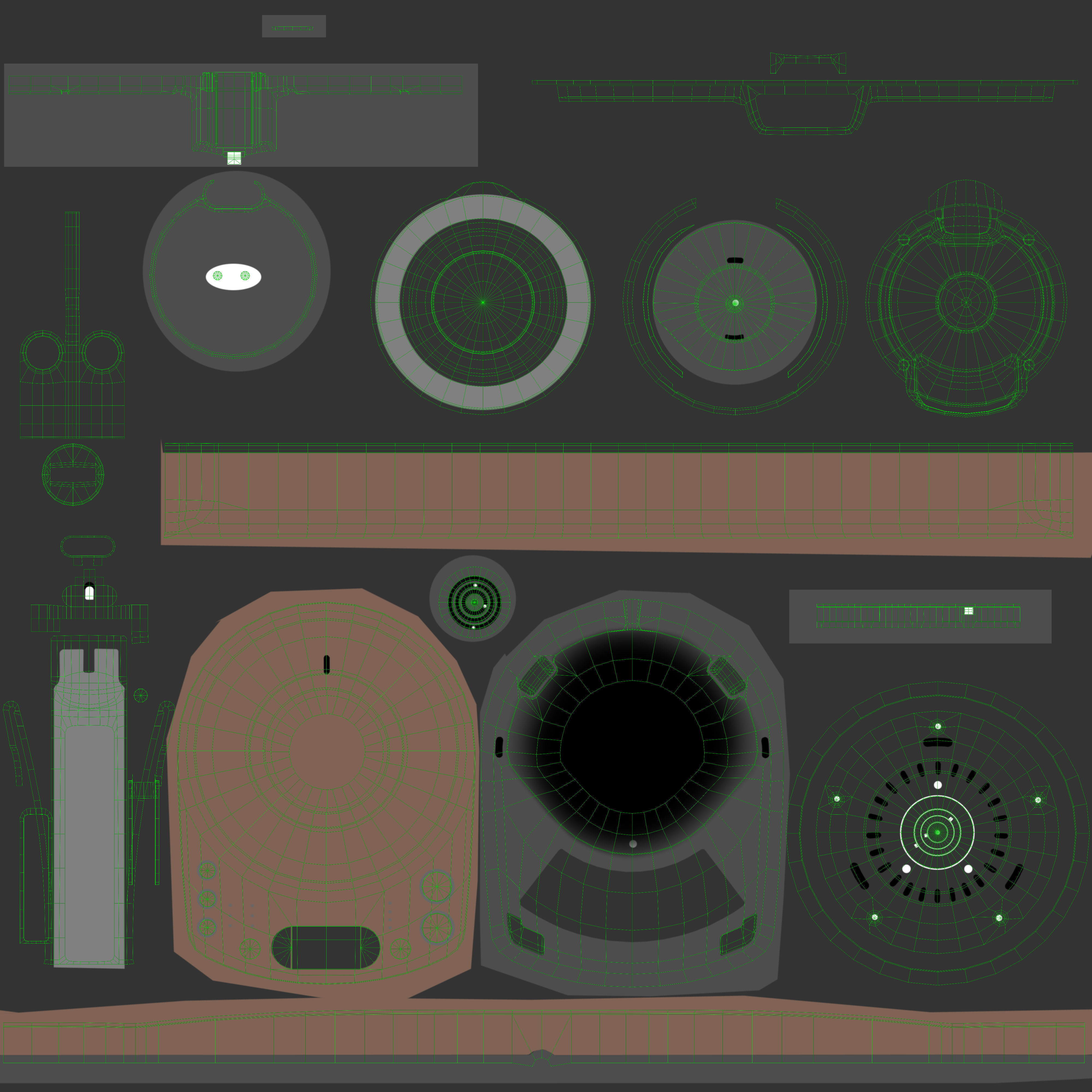 Bork K810 electric kettle Low-poly 3D model_14