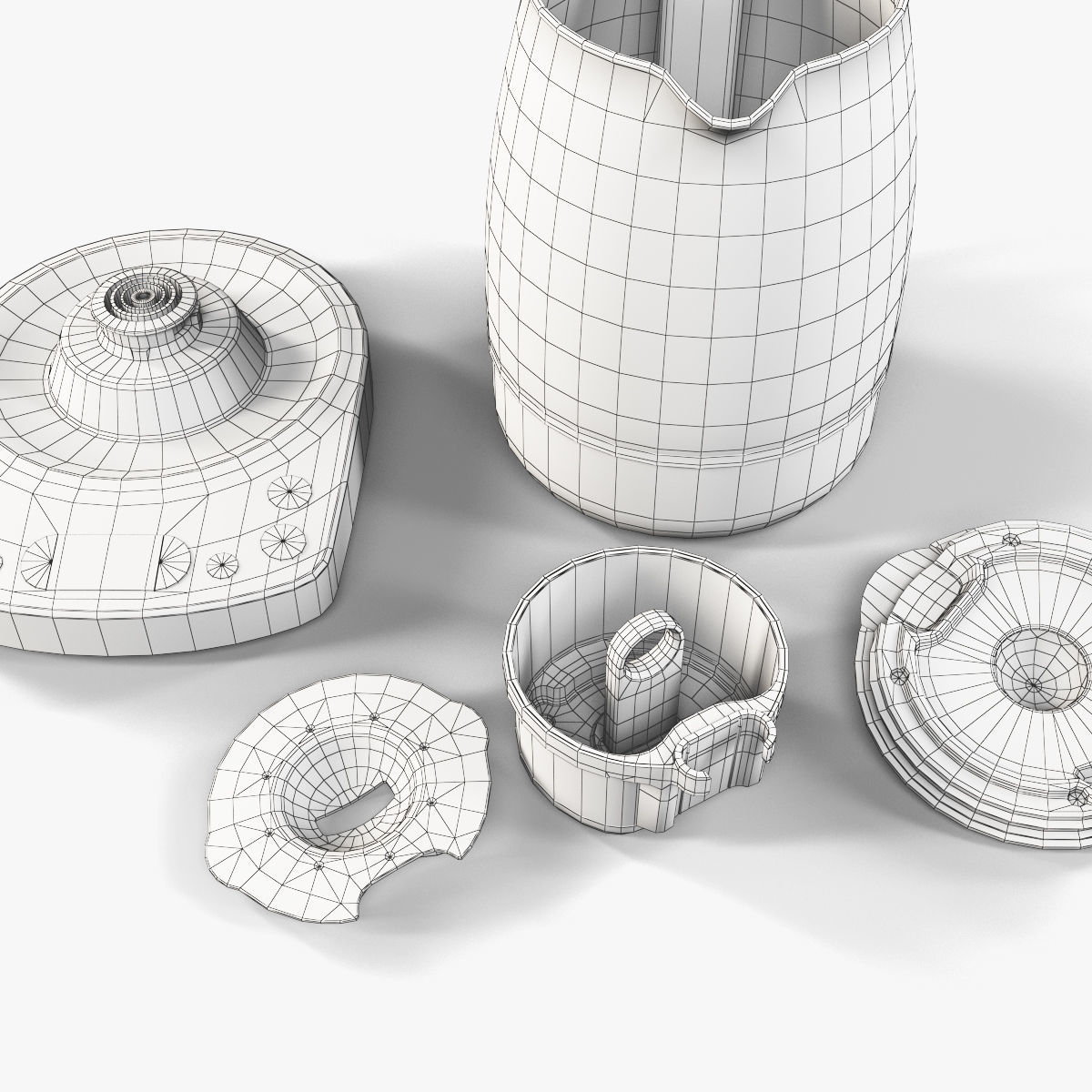 Bork K810 electric kettle Low-poly 3D model_13