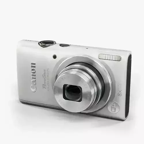 Canon PowerShot Elph 130 Is compact digital camera Low-poly 3D model