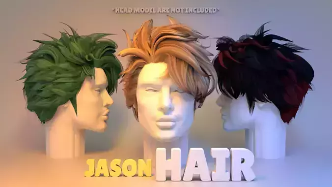 Jason Hair 3D model
