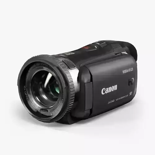 Canon Vixia HF G20 camcorder Low-poly 3D model