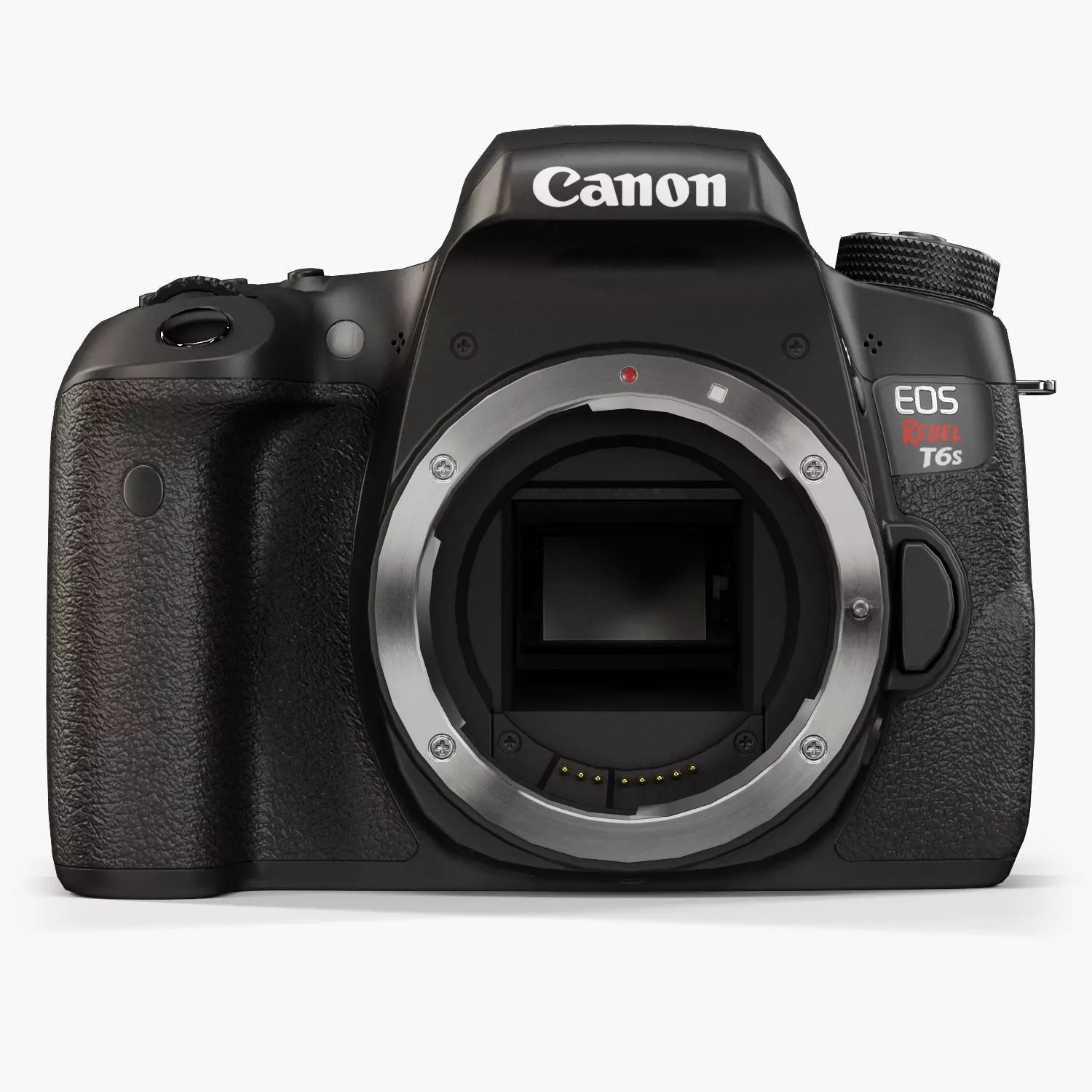 Canon EOS T6s DSLR camera Low-poly 3D model_0
