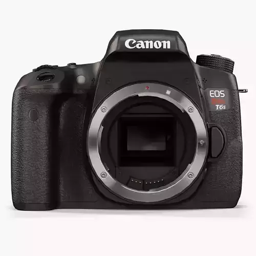 Canon EOS T6s DSLR camera Low-poly 3D model