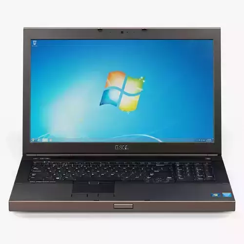 Dell Precision M6800 workstation laptop Low-poly 3D model